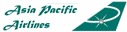 Filename=asiapacificairlines.gif
Filesize=2KiB
Dimensions=127x32
Date added=Jan 25, 2009 asiapacificairlines.gif
